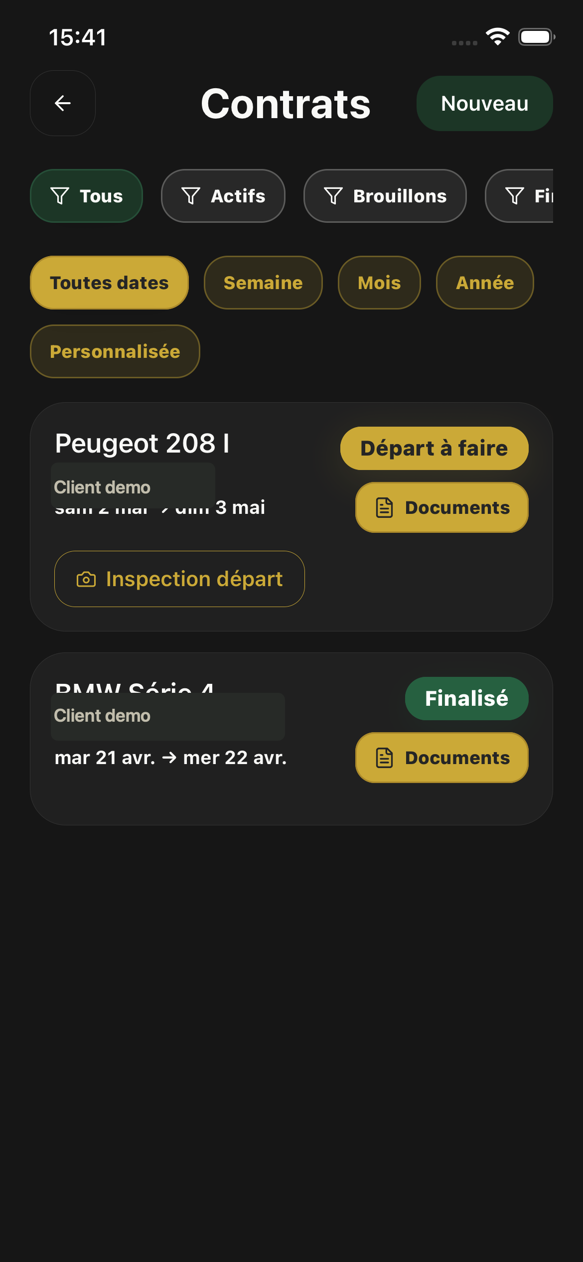 Capture Locatum - contrats
